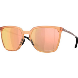 Oakley OO9480 04 Ανδρικά Γυαλιά Ηλίου Τετράγωνα Μεταλλικά Ασημί με Πορτοκαλί Φακό