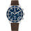 Tommy Hilfiger TH85 Ανδρικό Ρολόι Χρονογράφος με Καφέ Δερμάτινο Λουράκι 1792163