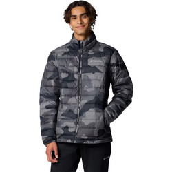 Columbia Powder Lite II Printed Αθλητικό Ανδρικό Μπουφάν Χειμωνιάτικο Puffer Γκρι 2098394-010