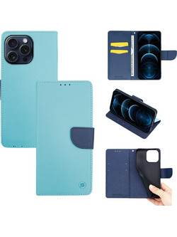 Sonique Trend Wallet Ciel / Navy Blue (iPhone 15 Pro Max)