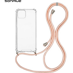 Sonique Armor Clear Back Cover Transparent / Pink Satin (iPhone 14 Plus)