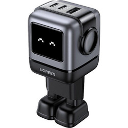 Ugreen CD361 Φορτιστής χωρίς Καλώδιο με Θύρα USB-A & 2 Θύρες USB-C 65W Quick Charge 4.0 & Power Delivery Black