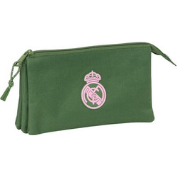 Safta Real Madrid C.F Κασετίνα με 3 Θήκες Κυπαρισσί B0D4R5J1G5