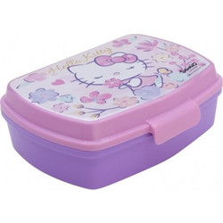 Stor Hello Kitty Πλαστικό Παιδικό Δοχείο Φαγητού Λιλά 81784