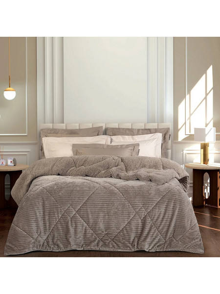 Mc Decor Κουβερτοπάπλωμα Μονό 160x230 Taupe
