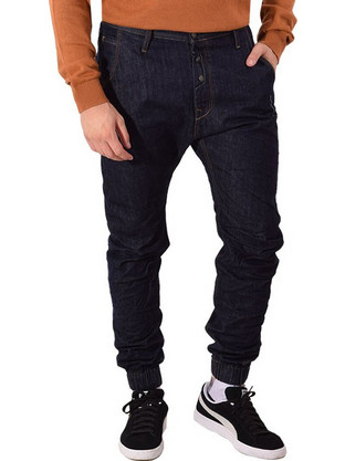 New Denim Ανδρικό Τζιν Παντελόνι Ελαστικό Κανονική Εφαρμογή Navy Μπλε ND11527-33