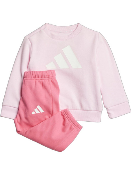 Adidas Παιδικό Σετ Φόρμας Ροζ Φούξια JC9645