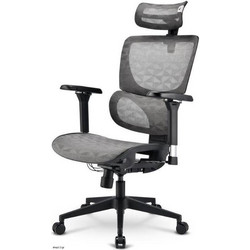 Sharkoon OfficePal C40M Καρέκλα Gaming Mesh με Ρυθμιζόμενα Μπράτσα Γκρι Μαύρη ACSHR41428