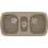 Sanitec Classic 303 Επικαθήμενος Νεροχύτης Γρανίτη Ματ Granite Taupe 96x51cm