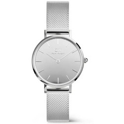 Daniel Wellington Petite Reflection Γυναικείο Ρολόι με Ασημί Μεταλλικό Μπρασελέ DW00100796
