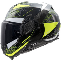 LS2 FF910 Advant II Astral H-V Yellow Κράνος Μηχανής Flip-Up 1750gr