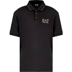 Emporio Armani Ανδρική Μπλούζα Polo Κοντομάνικη Μαύρη 7M000300AF13739UC001