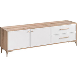 Matis Έπιπλο Τηλεόρασης Ξύλινο Άσπρο Μ175xΠ40.5xΥ56cm Alba 890177