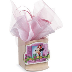 Parisis Μπομπονιέρα Βάπτισης Μολυβοθήκη Minnie Mouse Λουλούδια από Ξύλο ΝΑ192