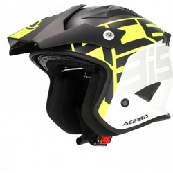 Acerbis Aria Fluo Black Κράνος Μηχανής Jet 1050gr