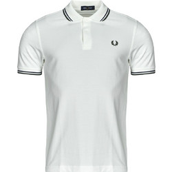 Fred Perry Ανδρική Μπλούζα Polo Κοντομάνικη Λευκή M3600-Y23