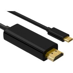 Powertech Καλώδιο HDMI Male to USB-C Male 2m Black