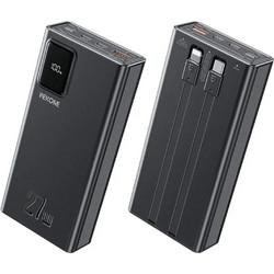 Wekome Power Bank 20000mAh 27W με Θύρα USB-A & Θύρα USB-C Power Delivery Black