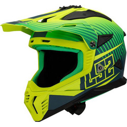 LS2 MX708 Fast II Duck Fluo Green Κράνος Μηχανής Motocross 1450gr