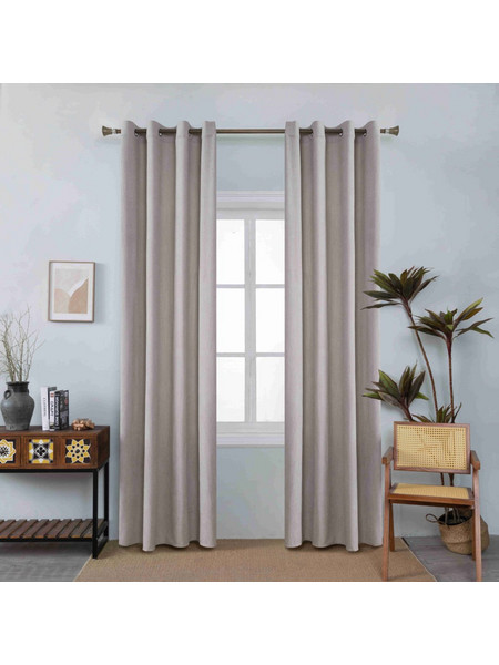 My Home Luxury Κουρτίνα Παραθύρου Βελουτέ με Τρουκς 140x270 AD6040-9 Μόκα