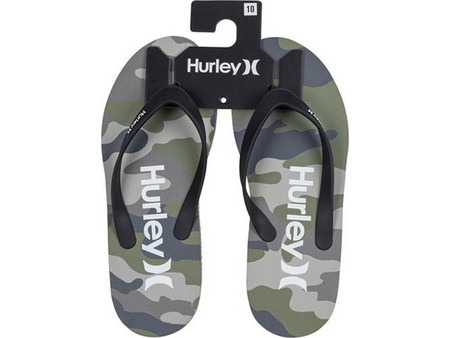 Hurley Ανδρικές Σαγιονάρες Χακί 222341-16