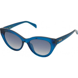 Tous STOB86 W47X Γυναικεία Γυαλιά Ηλίου Cat Eye Κοκάλινα Μπλε με Μαύρο Degradee Φακό