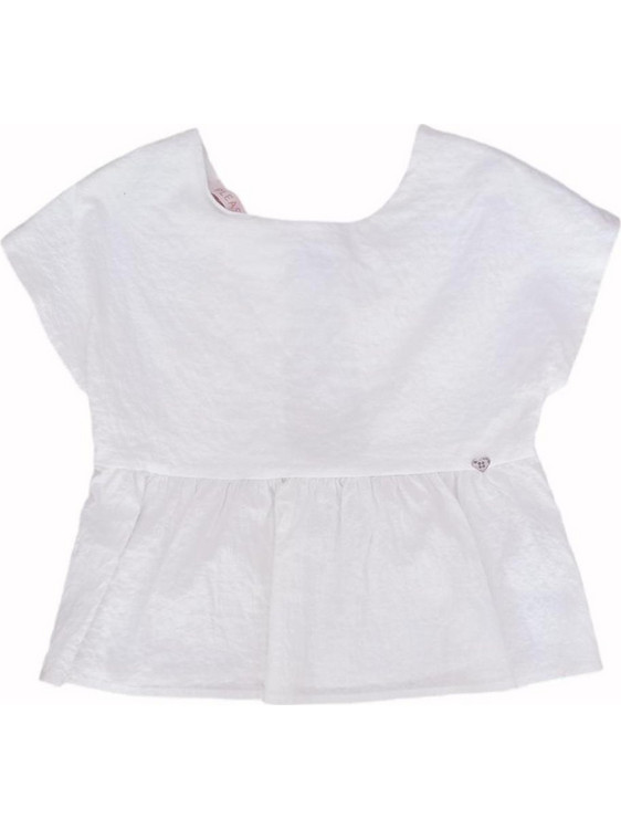 Please Παιδικό T-Shirt Αμάνικο Λευκό Μαύρο CC30272G383102