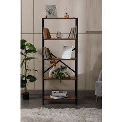 Fidelio Home Βιβλιοθήκη 60x30x150cm FD-PNT-BK