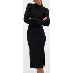 Vero Moda Midi Καθημερινό Φόρεμα Μεταξωτό Μαύρο 10312368