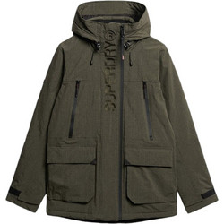 Superdry D2 Ανδρικό Μπουφάν Χειμωνιάτικο Softshell Αντιανεμικό Χακί M5011925A-D8B