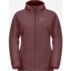 Jack Wolfskin Moonrise Αθλητικό Γυναικείο Μπουφάν Softshell Μακρύ Αδιάβροχο Αντιανεμικό Μπορντό 1115621-J0128