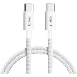 Tech-Protect Ultraboost Lite Braided USB-C to USB-C 60W 1m White 5906302380909