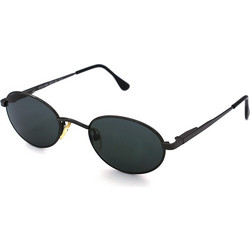 Neoptic 9722 049C4 Ανδρικά Γυαλιά Ηλίου Στρογγυλά Μεταλλικά Μαύρα με Μαύρο Φακό