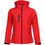 Stenso Γυναικείο Μπουφάν Softshell Μακρύ Αδιάβροχο Αντιανεμικό Κόκκινο 03001217