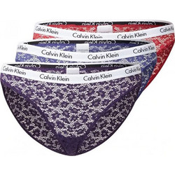 Calvin Klein Γυναικεία Slip με Δαντέλα 3Pack 000QD3926E-W5G