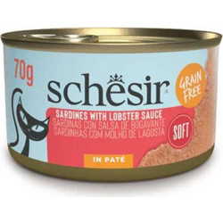 Schesir Adult Grain Free with Sardines & Lobster Sauce in Pate 70gr
