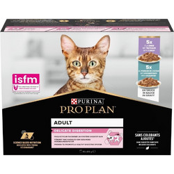 Purina Pro Plan Adult Delicate Digestion with Ocean Fish & Turkey in Gravy 10x85gr