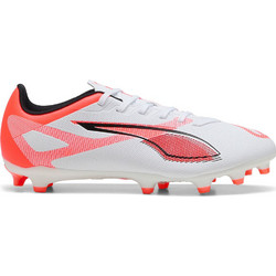 Puma Ultra 5 Play FG/AG 108169-01 Ποδοσφαιρικά Παπούτσια με Τάπες Λευκά Πορτοκαλί
