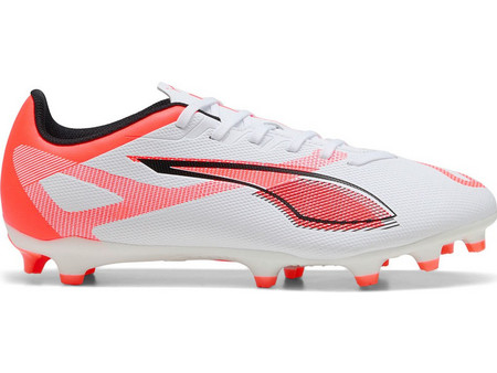 Puma Ultra 5 Play FG/AG 108169-01 Ποδοσφαιρικά Παπούτσια με Τάπες Λευκά Πορτοκαλί