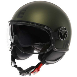 Momo FGTR Evo Matt Green Black Κράνος Μηχανής Jet 980gr