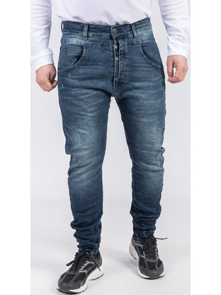 Back2Jeans Ανδρικό Τζιν Παντελόνι Κανονική Εφαρμογή Μπλε M10