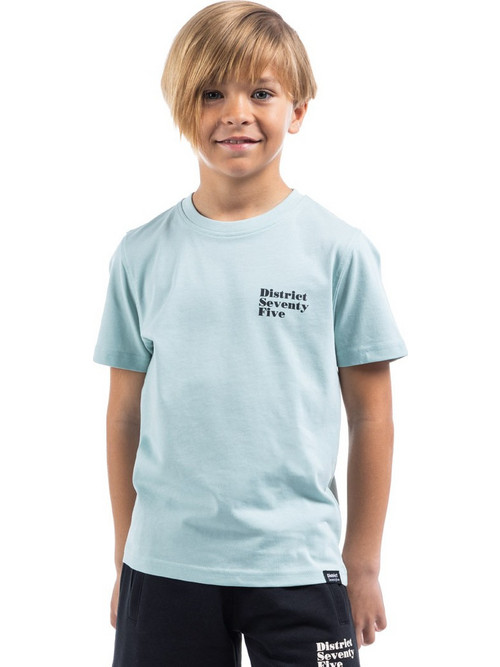 District75 Παιδικό T-Shirt Κοντομάνικο Γαλάζιο 125KBSS-382-0C8
