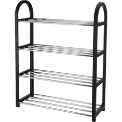 5Five Παπουτσοθήκη Μεταλλική Μαύρη M50xΠ19xY65cm S7923609