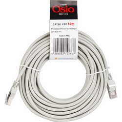 Osio F/FTP Cat.5e Καλώδιο Δικτύου Ethernet 10m Grey OEK-1310