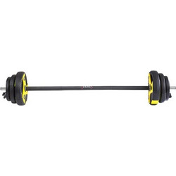 HMS 17-57-005 Body Pump Μπάρα Σετ με Βάρη 20kg Φ25mm 141cm με Κολάρα Μανταλάκια