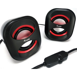 PC Equip 245331 Ηχεία Υπολογιστή 2.0 6W Μαύρα