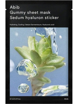 Abib Gummy Sedum Sheet Μάσκα Προσώπου για Ενυδάτωση με Υαλουρονικό 27ml