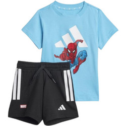 Adidas Spider-Man Παιδικό Σετ για Αγόρι Καλοκαιρινό Μαύρο Γαλάζιο JC6259