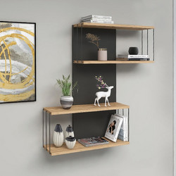 Megapap Destan Βιβλιοθήκη Τοίχου 65x19x96cm GP052-0113,1