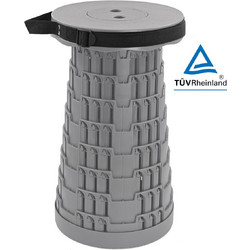 Powertech Σκαμπό Παραλίας Γκρι HUH-0231